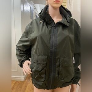Old Navy women’s Dark Green Windbreaker Jacket